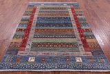 Tribal Persian Gabbeh Handmade Wool Rug - 5' 9" X 8' 0" - Golden Nile