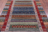 Tribal Persian Gabbeh Handmade Wool Rug - 5' 9" X 8' 0" - Golden Nile