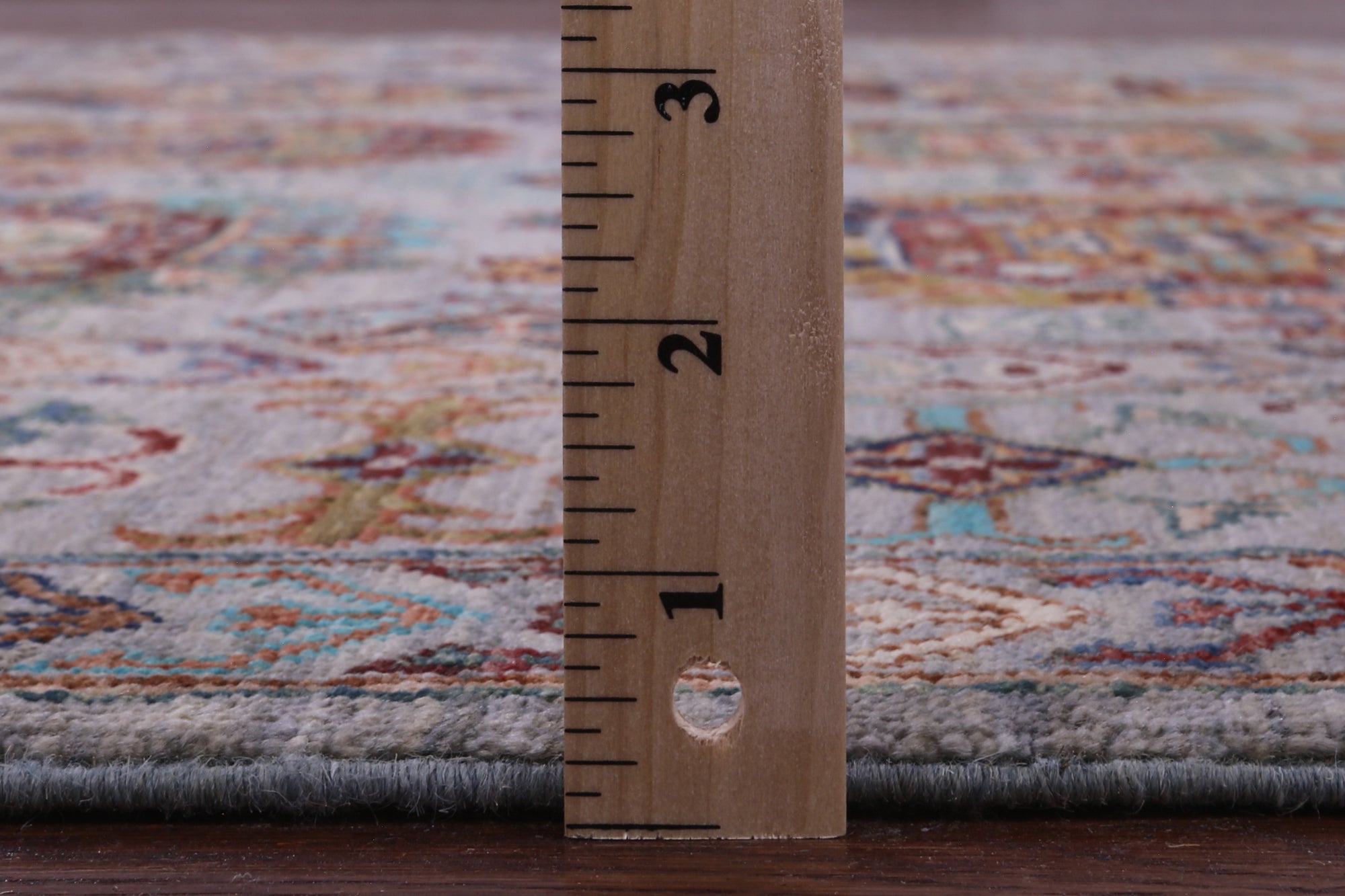 Grey Turkmen Ersari Hand Knotted Wool Rug - 5' 8" X 7' 10" - Golden Nile