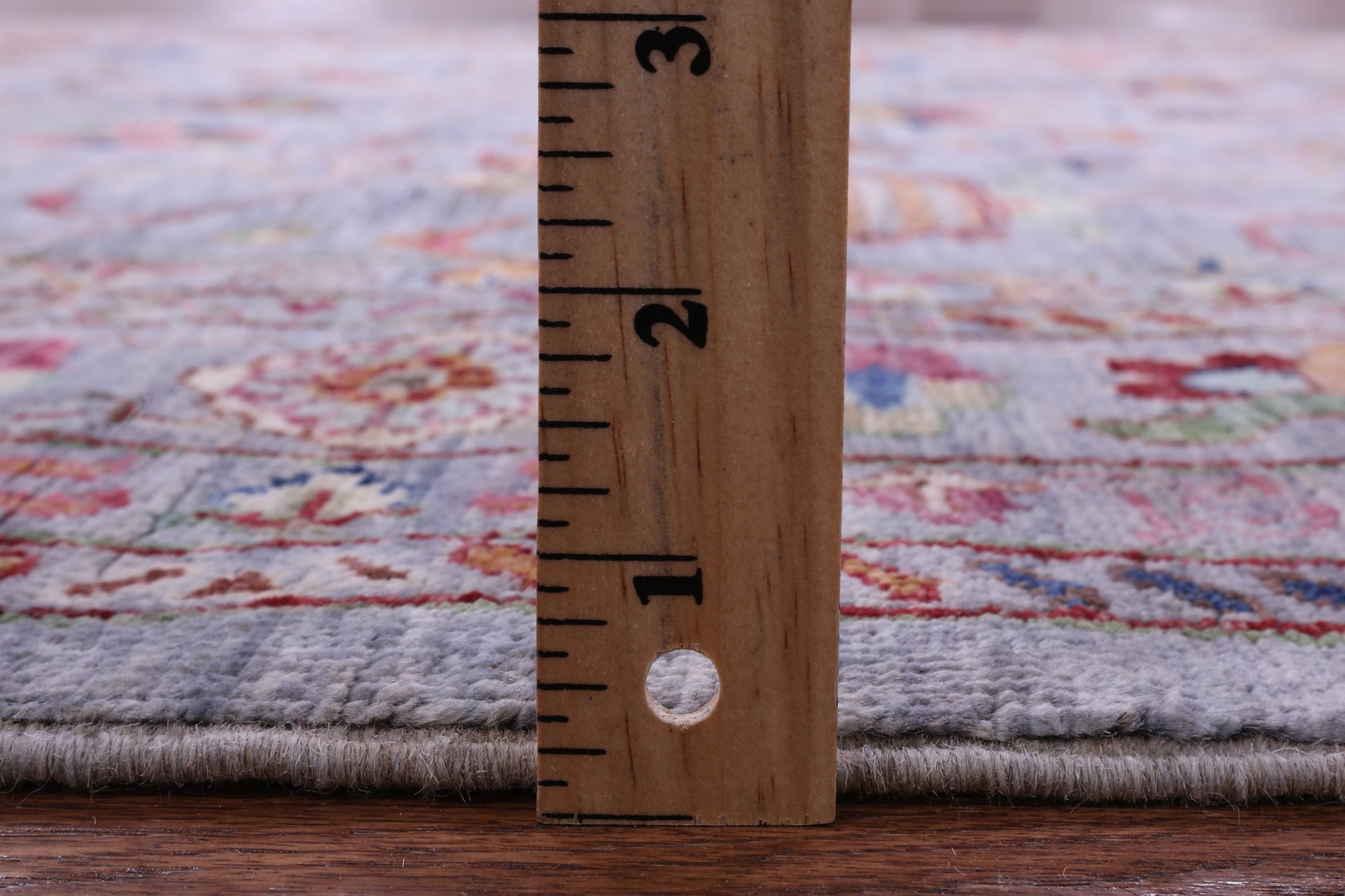 Grey Peshawar Handmade Wool Rug - 5' 1" X 6' 6" - Golden Nile