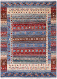 Tribal Persian Gabbeh Handmade Wool Rug - 4' 4" X 5' 9" - Golden Nile