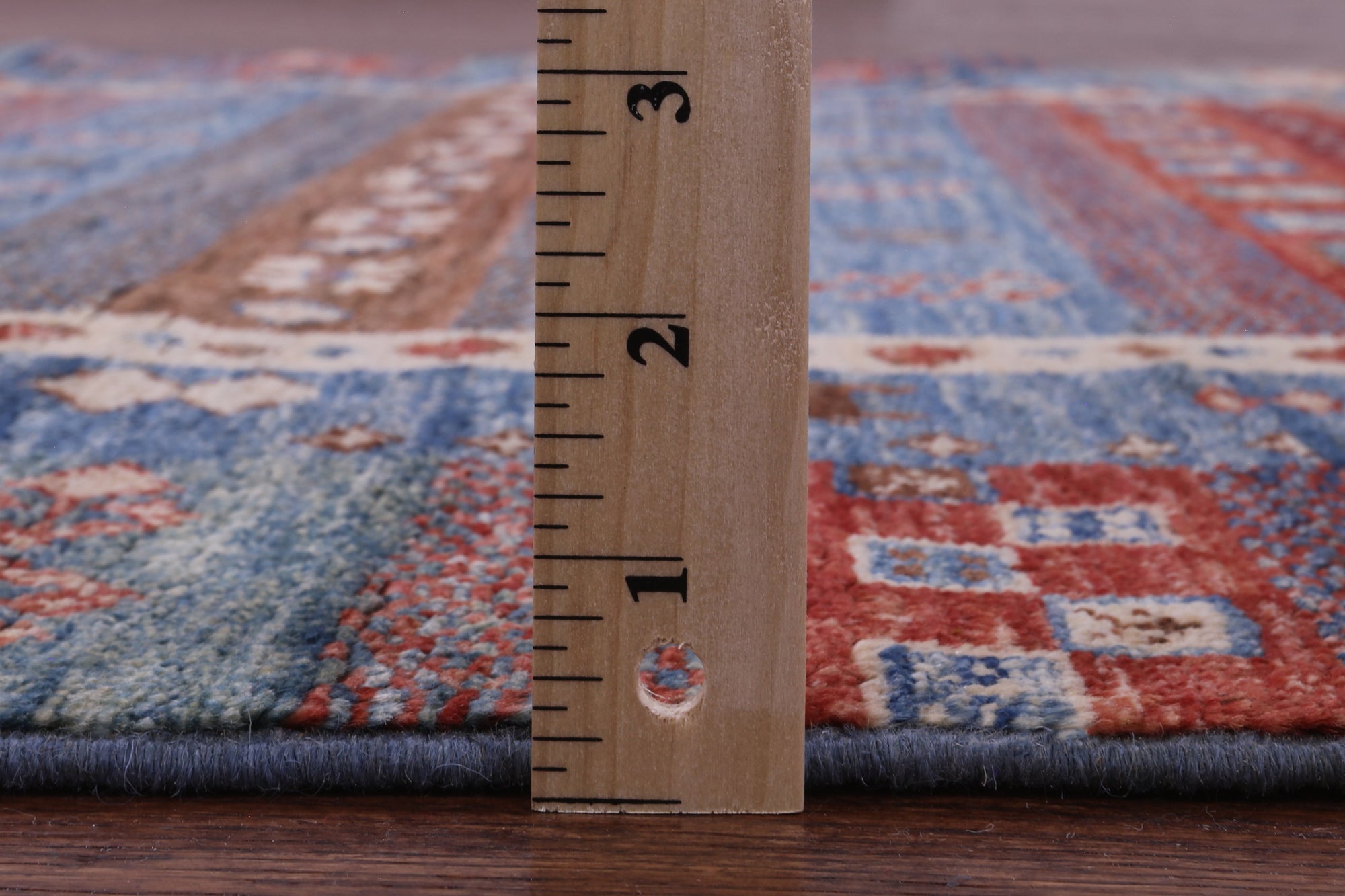 Tribal Persian Gabbeh Handmade Wool Rug - 4' 4" X 5' 9" - Golden Nile