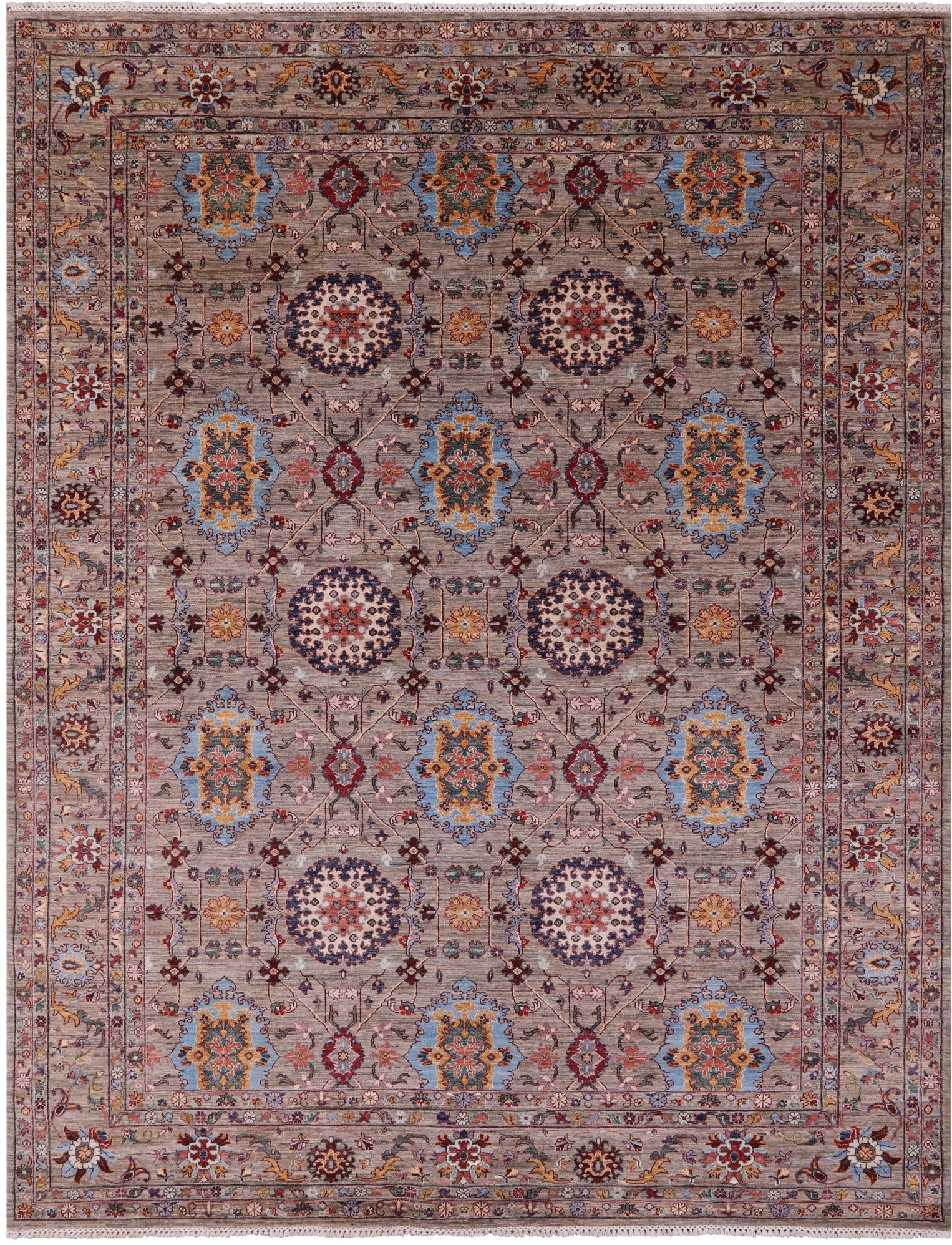 Persian Tabriz Hand Knotted Wool Rug - 9' 2" X 11' 10" - Golden Nile
