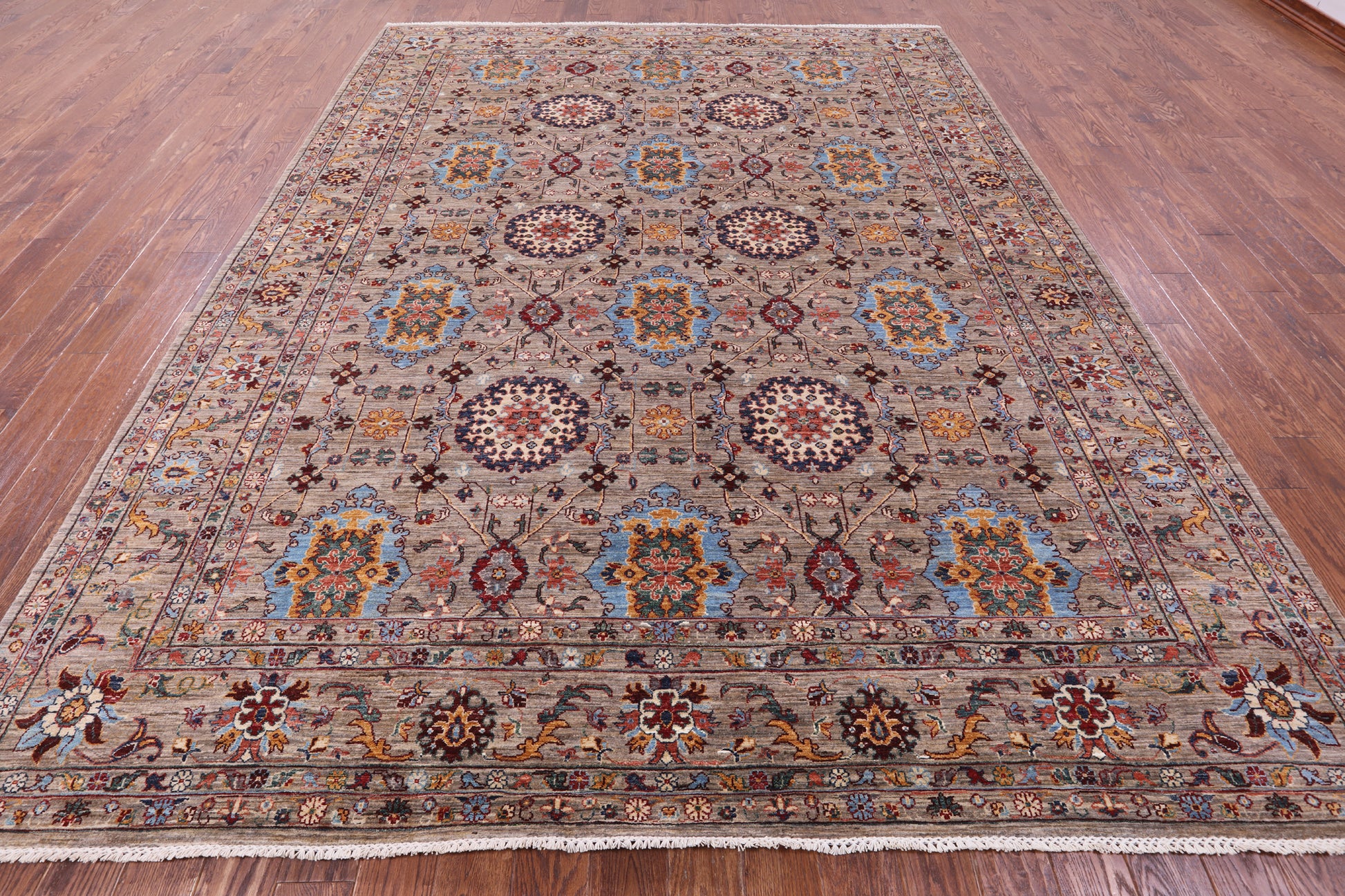 Persian Tabriz Hand Knotted Wool Rug - 9' 2" X 11' 10" - Golden Nile