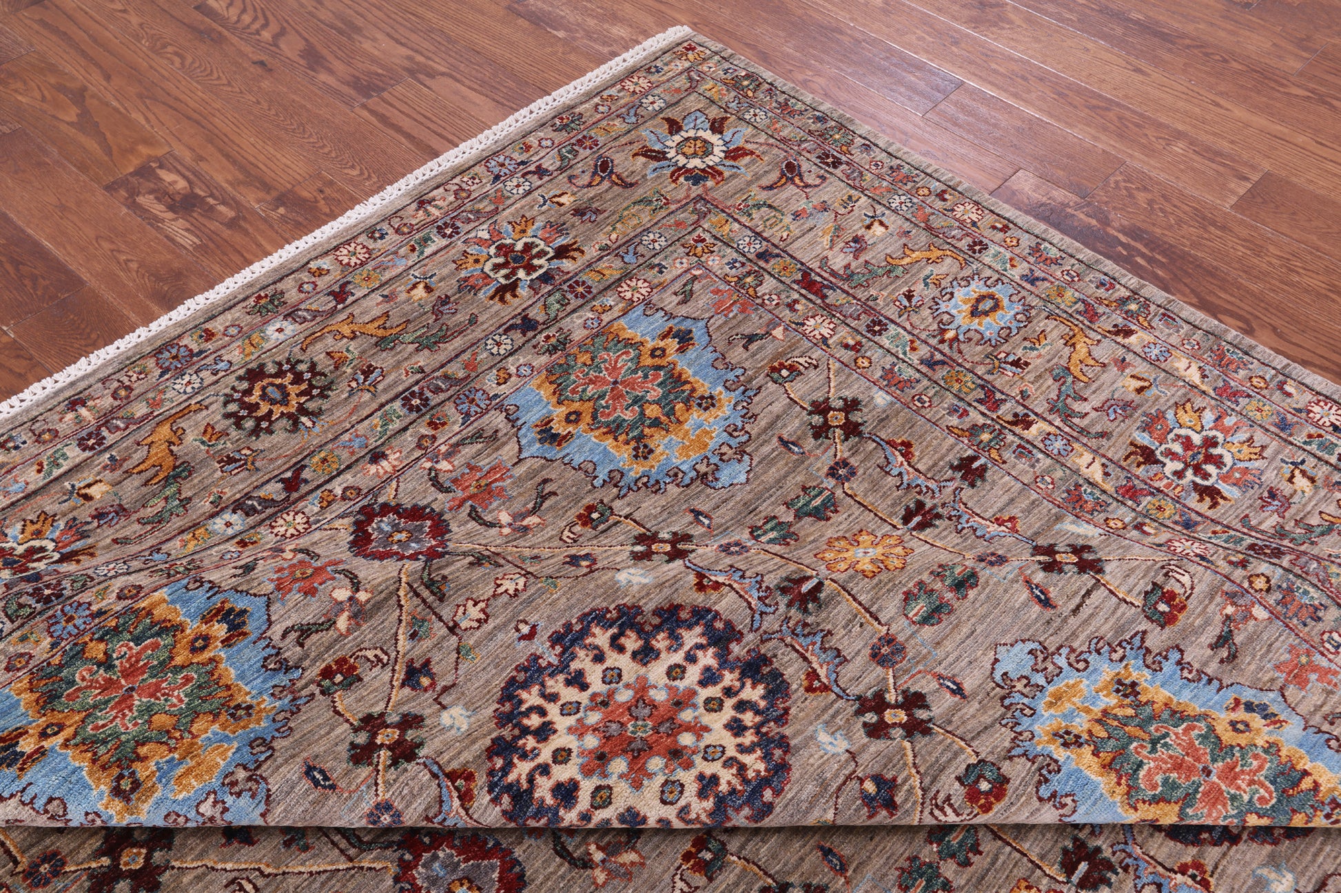 Persian Tabriz Hand Knotted Wool Rug - 9' 2" X 11' 10" - Golden Nile