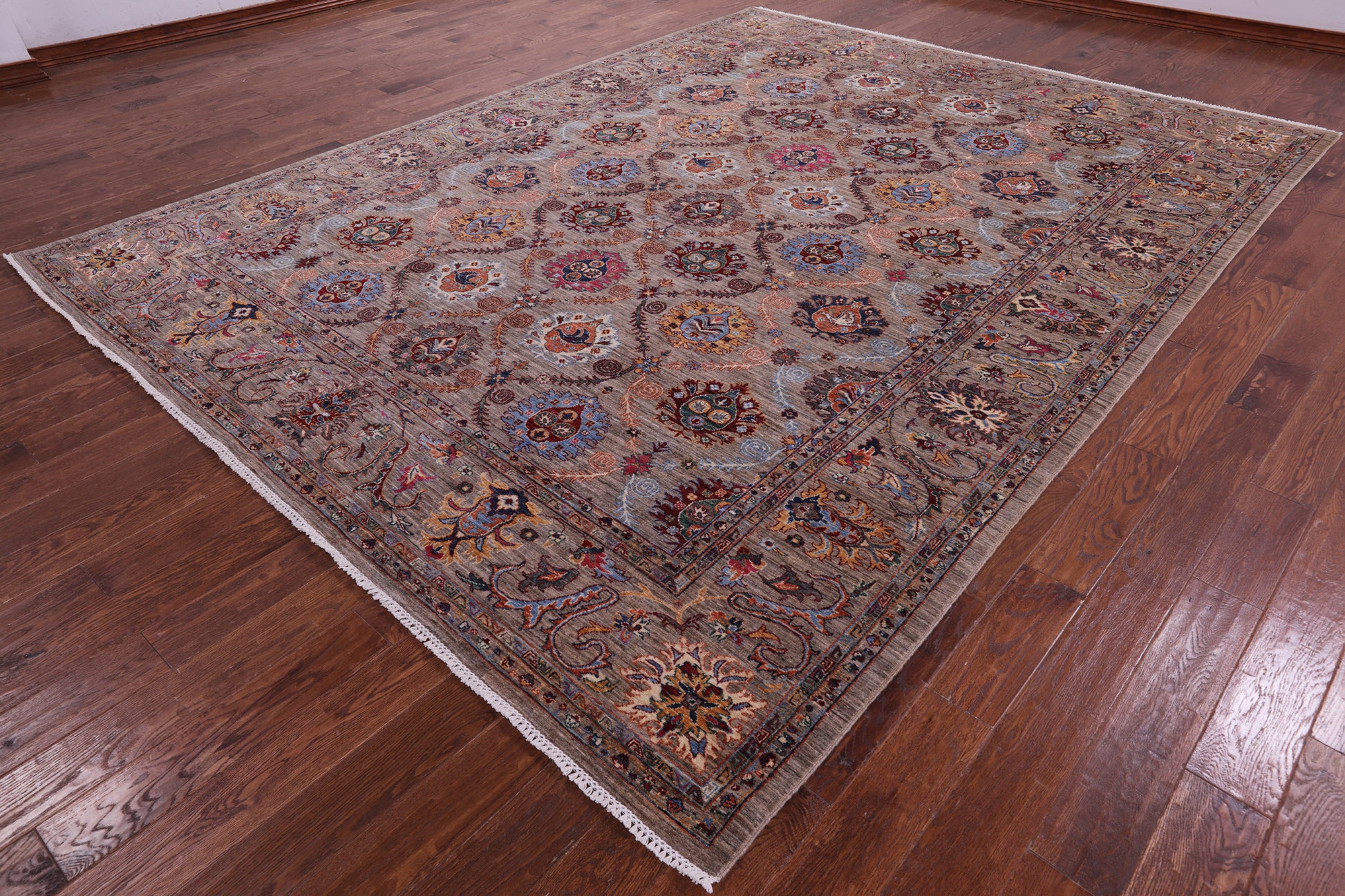 Persian Tabriz Hand Knotted Wool Rug - 9' 3" X 12' 1" - Golden Nile