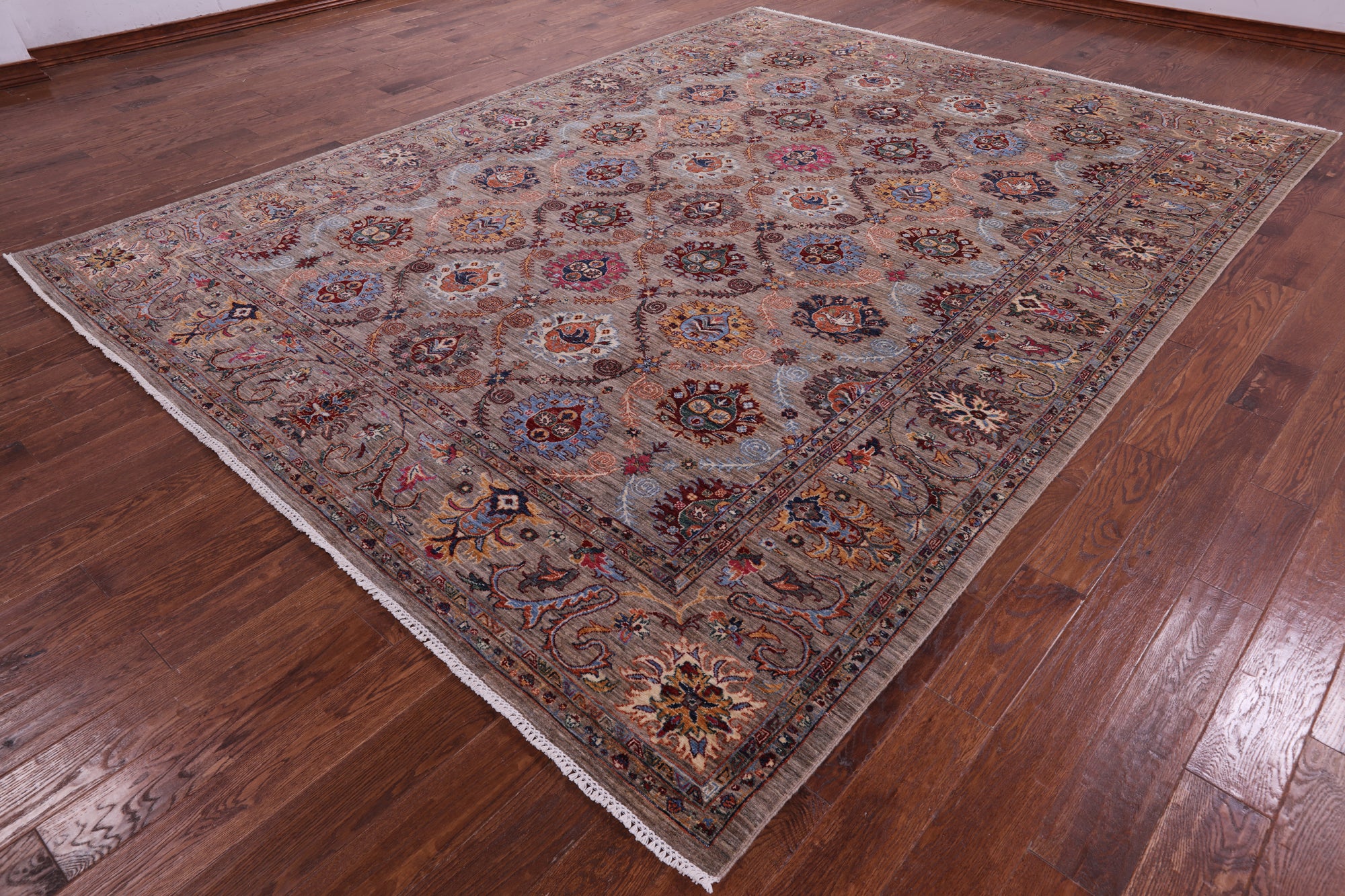 Persian Tabriz Hand Knotted Wool Rug - 9' 3" X 12' 1" - Golden Nile