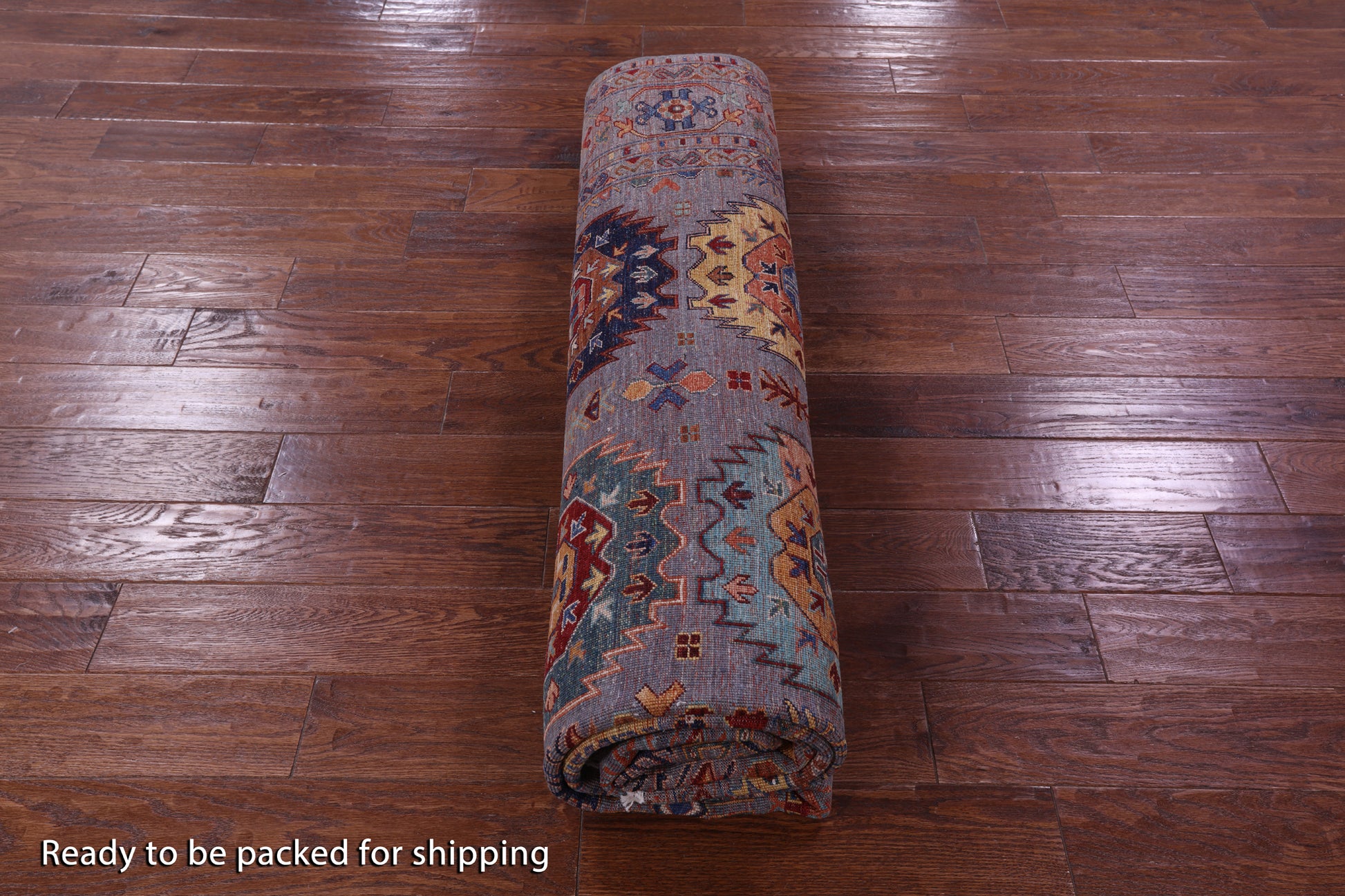 Turkmen Ersari Hand Knotted Wool Rug - 8' 3" X 9' 7" - Golden Nile