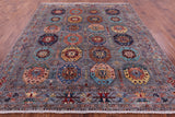 Turkmen Ersari Hand Knotted Wool Rug - 8' 3" X 9' 7" - Golden Nile