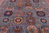 Turkmen Ersari Hand Knotted Wool Rug - 8' 3" X 9' 7" - Golden Nile