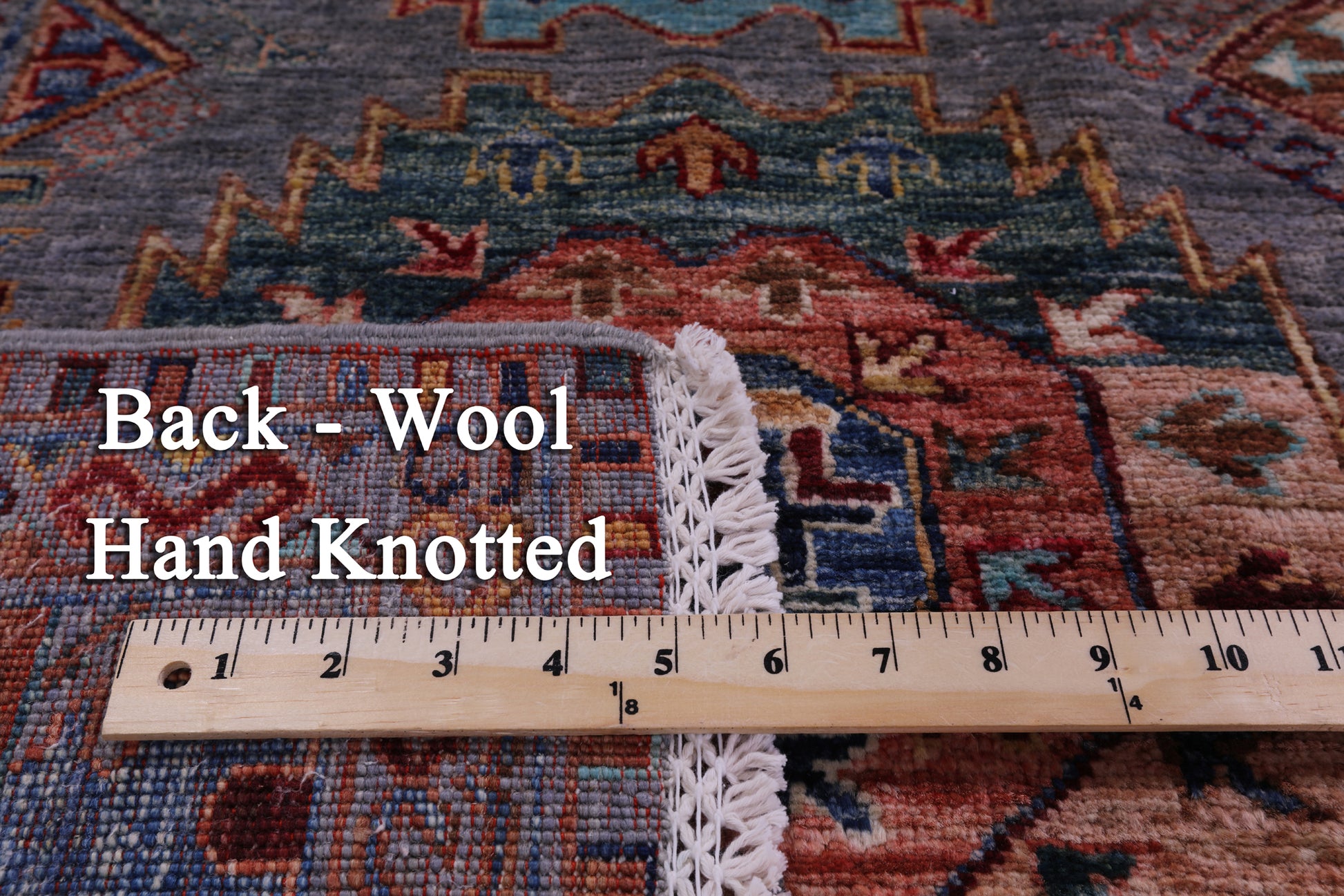 Turkmen Ersari Hand Knotted Wool Rug - 8' 3" X 9' 7" - Golden Nile