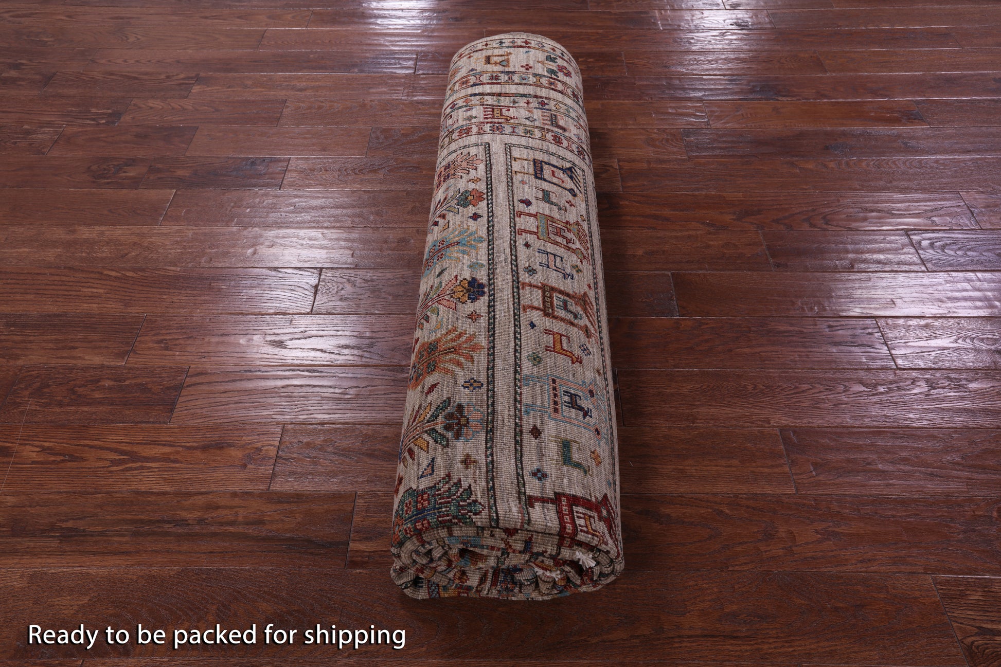 Tribal Persian Gabbeh Hand Knotted Wool Rug - 8' 1" X 11' 5" - Golden Nile