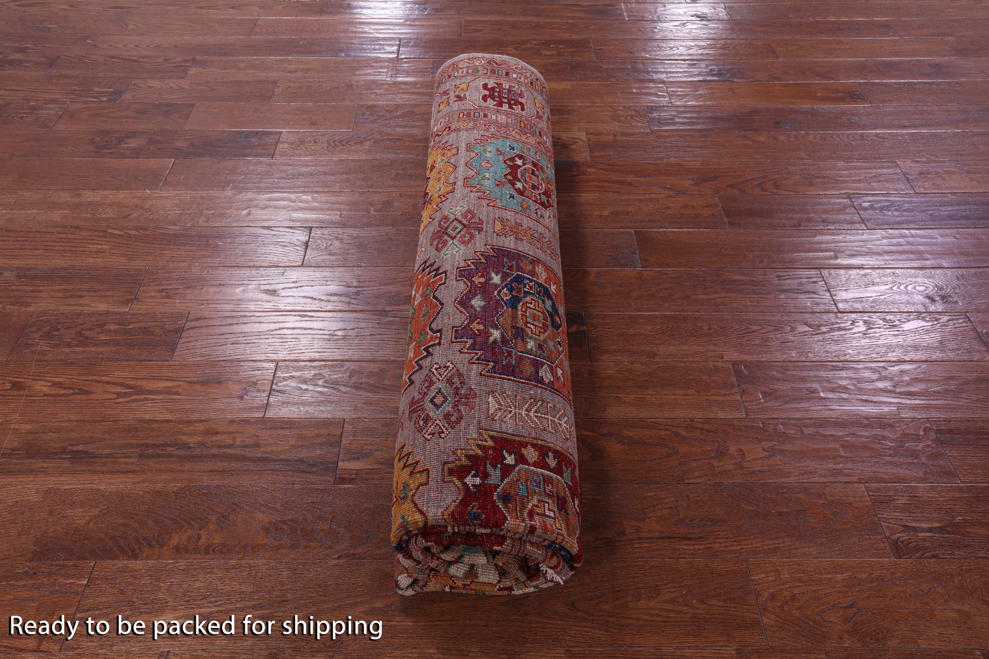 Turkmen Ersari Handmade Wool Rug - 8' 1" X 9' 6" - Golden Nile