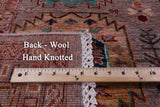 Turkmen Ersari Handmade Wool Rug - 8' 1" X 9' 6" - Golden Nile