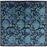 Black Square William Morris Rose Garden Handmade Wool Area Rug - 8' 1" X 8' 2" - Golden Nile