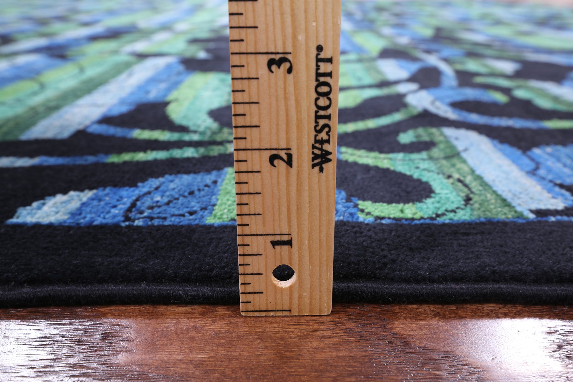 Black Square William Morris Rose Garden Handmade Wool Area Rug - 8' 1" X 8' 2" - Golden Nile