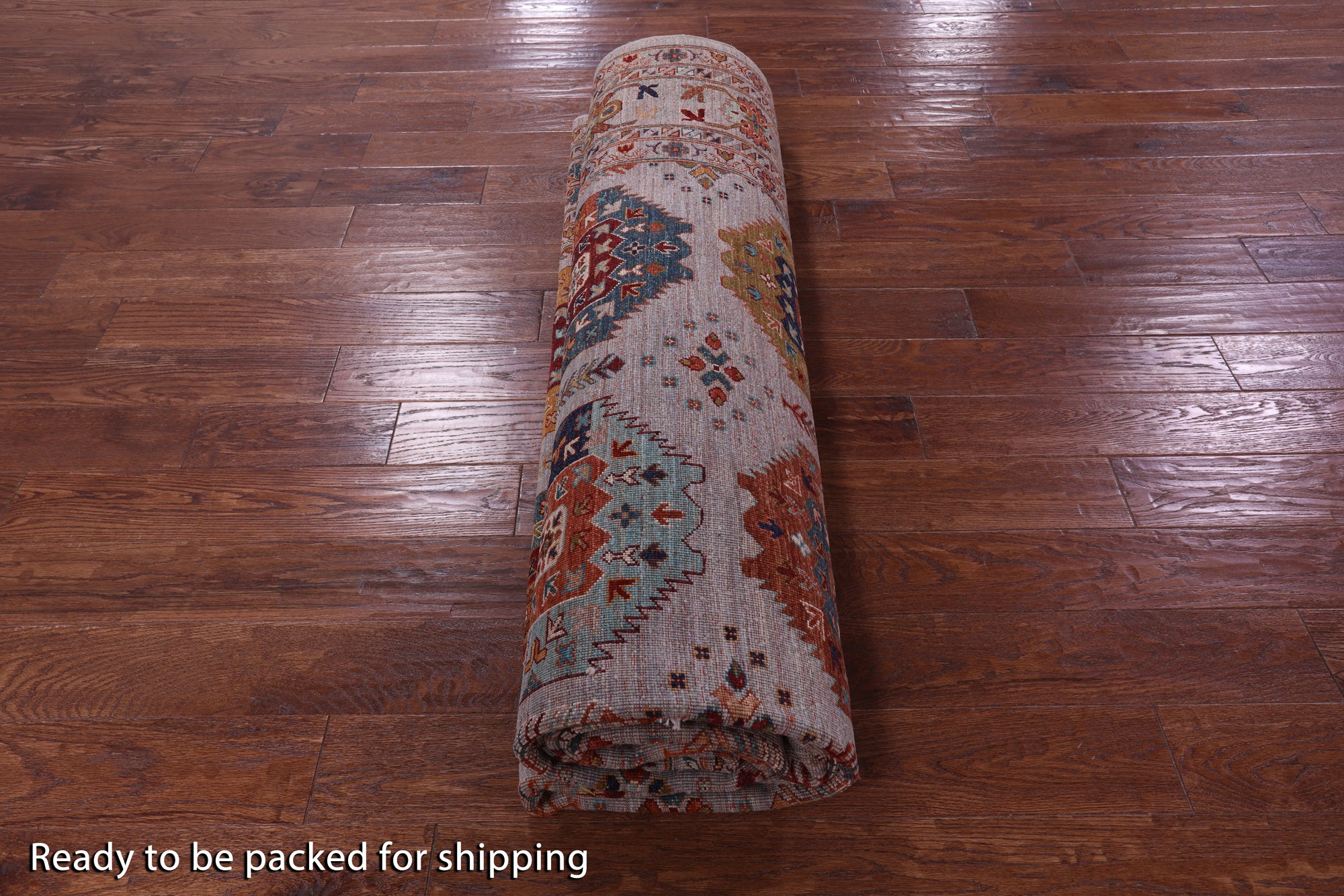 Turkmen Ersari Handmade Wool Rug - 9' 0" X 12' 5" - Golden Nile