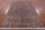 Tribal Persian Gabbeh Hand Knotted Wool Rug - 6' 10" X 9' 4" - Golden Nile