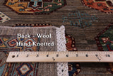 Turkmen Ersari Hand Knotted Wool Rug - 6' 3" X 9' 0" - Golden Nile