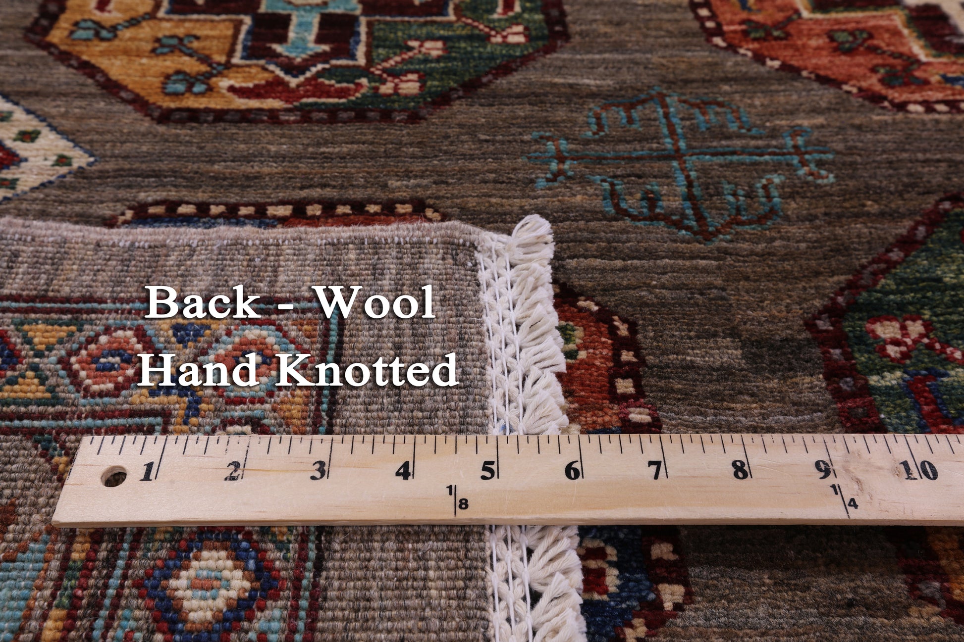 Turkmen Ersari Hand Knotted Wool Rug - 6' 3" X 9' 0" - Golden Nile