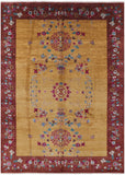 Persian Suzani Hand Knotted Wool Area Rug - 10' X 13' 8" - Golden Nile