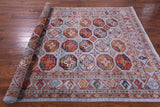 Blue Turkmen Ersari Handmade Wool Rug - 6' 9" X 10' 0" - Golden Nile