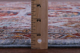 Blue Turkmen Ersari Handmade Wool Rug - 6' 9" X 10' 0" - Golden Nile