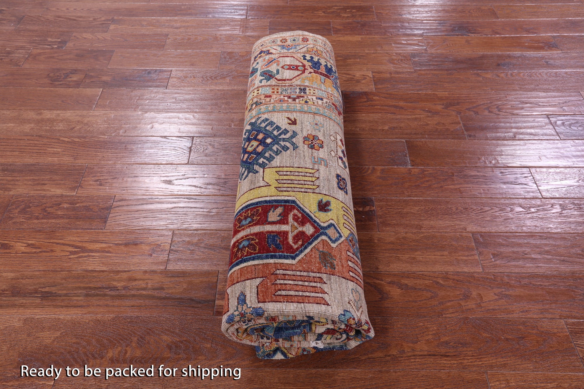 Persian Fine Serapi Hand Knotted Wool Rug - 6' 10" X 9' 6" - Golden Nile