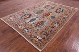 Persian Fine Serapi Hand Knotted Wool Rug - 6' 10" X 9' 6" - Golden Nile