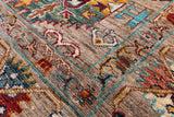 Turkmen Ersari Hand Knotted Wool Rug - 5' 7" X 8' 6" - Golden Nile