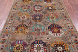 Turkmen Ersari Hand Knotted Wool Rug - 5' 7" X 8' 6" - Golden Nile