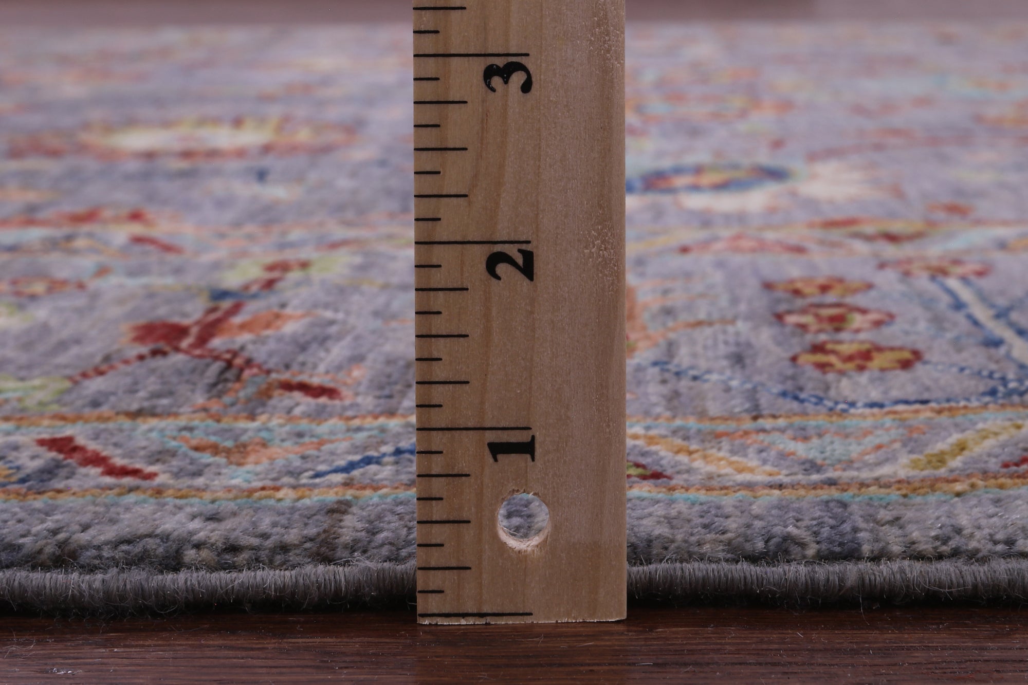 Grey Peshawar Hand Knotted Wool Rug - 6' 0" X 7' 7" - Golden Nile