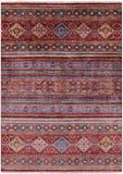Khorjin Persian Gabbeh Hand Knotted Wool Rug - 5' 9" X 8' 0" - Golden Nile