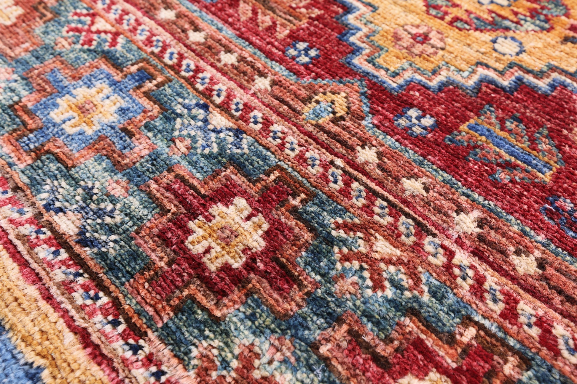 Khorjin Persian Gabbeh Hand Knotted Wool Rug - 5' 9" X 8' 0" - Golden Nile