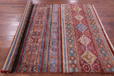 Khorjin Persian Gabbeh Hand Knotted Wool Rug - 5' 9" X 8' 0" - Golden Nile
