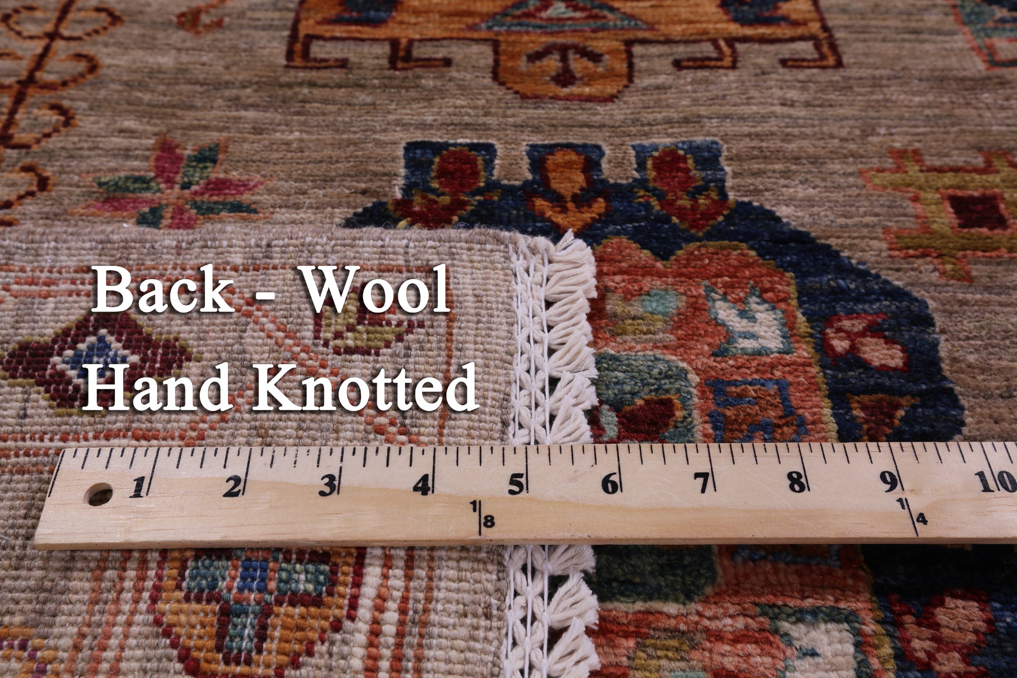 Turkmen Ersari Hand Knotted Wool Rug - 5' 8" X 8' 3" - Golden Nile