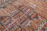 Tribal Persian Gabbeh Hand Knotted Wool Rug - 5' 7" X 7' 7" - Golden Nile