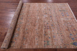 Tribal Persian Gabbeh Hand Knotted Wool Rug - 5' 7" X 7' 7" - Golden Nile