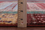 Tribal Persian Gabbeh Handmade Wool Rug - 5' 2" X 6' 8" - Golden Nile
