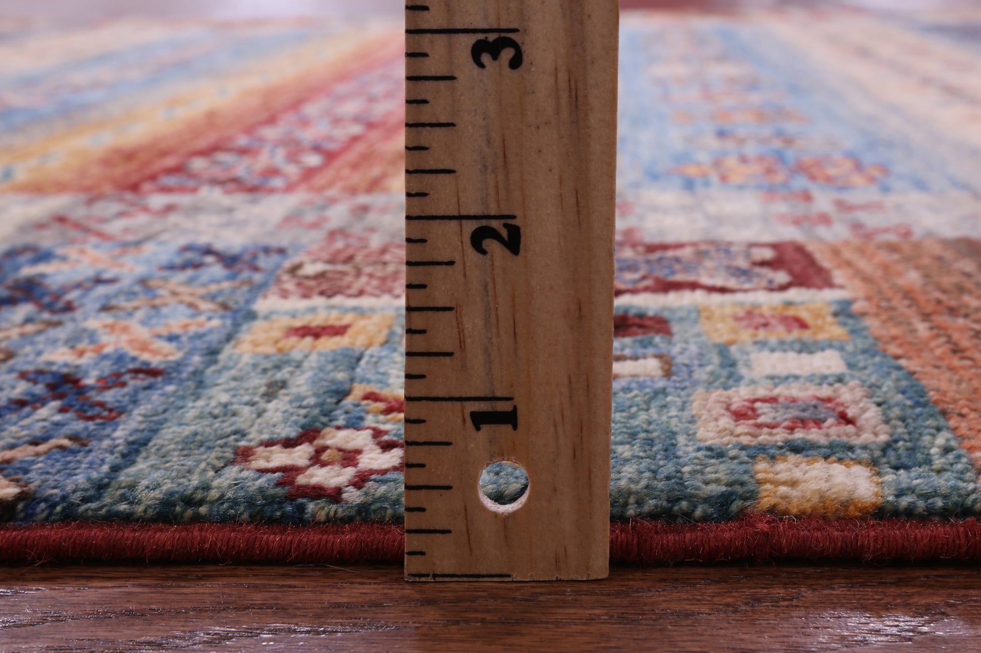 Tribal Persian Gabbeh Hand Knotted Wool Rug - 5' 0" X 6' 10" - Golden Nile