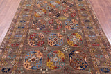 Turkmen Ersari Hand Knotted Wool Rug - 5' 6" X 9' 9" - Golden Nile