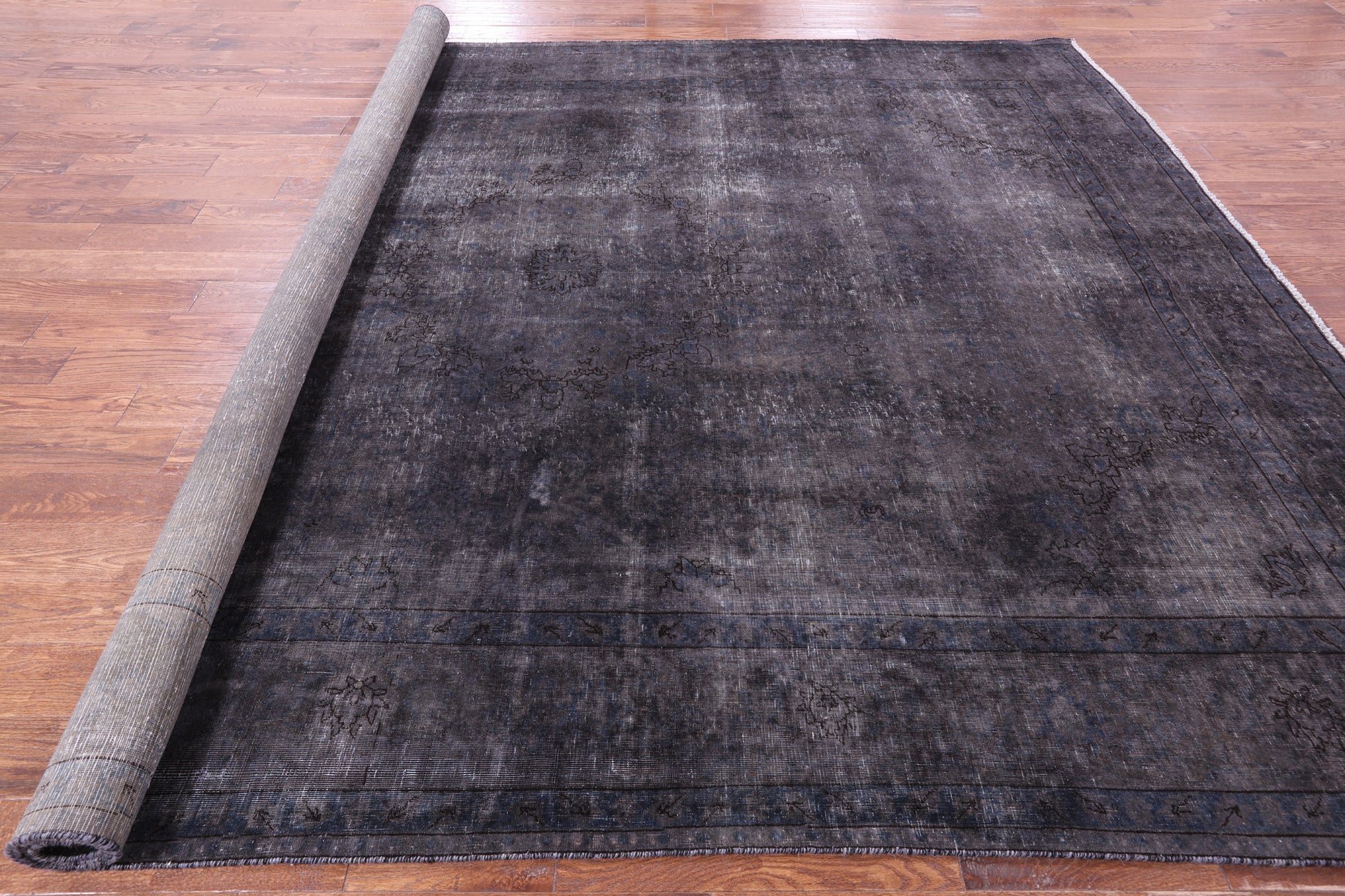 Persian Overdyed Hand Knotted Wool Rug - 9' 4" X 11' 9" - Golden Nile