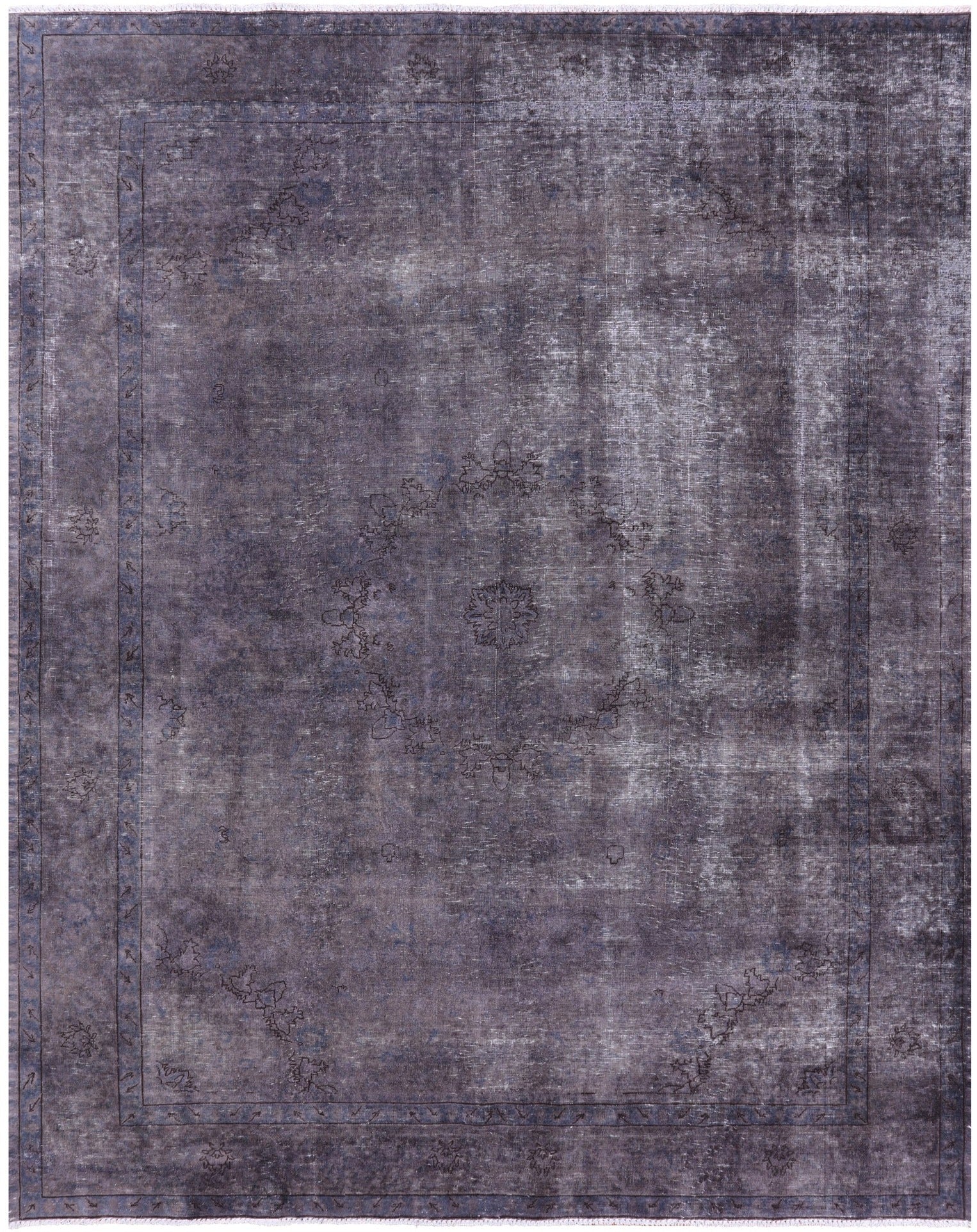 Persian Overdyed Hand Knotted Wool Rug - 9' 4" X 11' 9" - Golden Nile