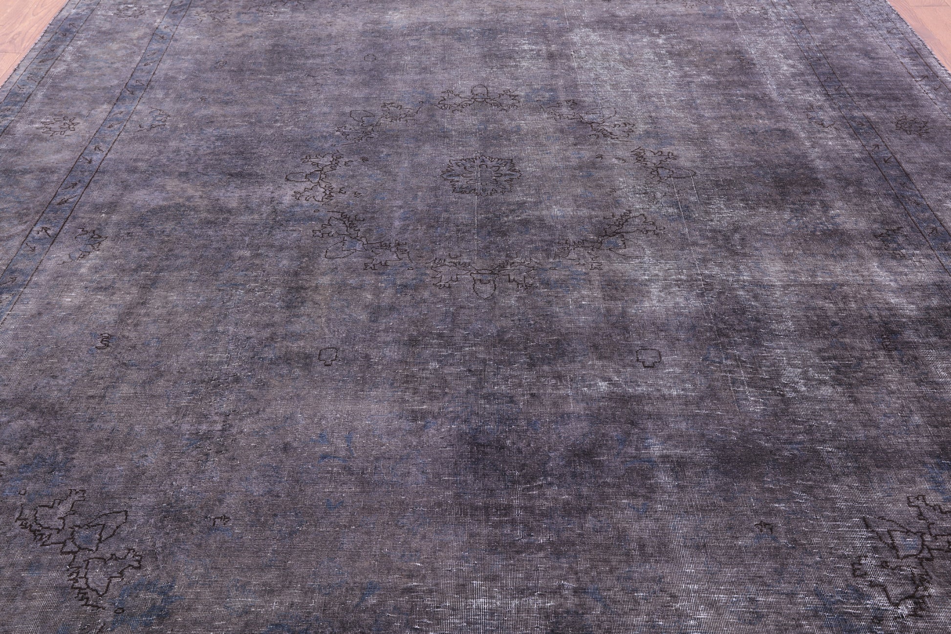 Persian Overdyed Hand Knotted Wool Rug - 9' 4" X 11' 9" - Golden Nile