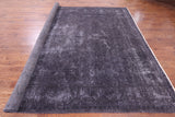Grey Persian Overdyed Hand Knotted Wool Rug - 9' 8" X 12' 8" - Golden Nile