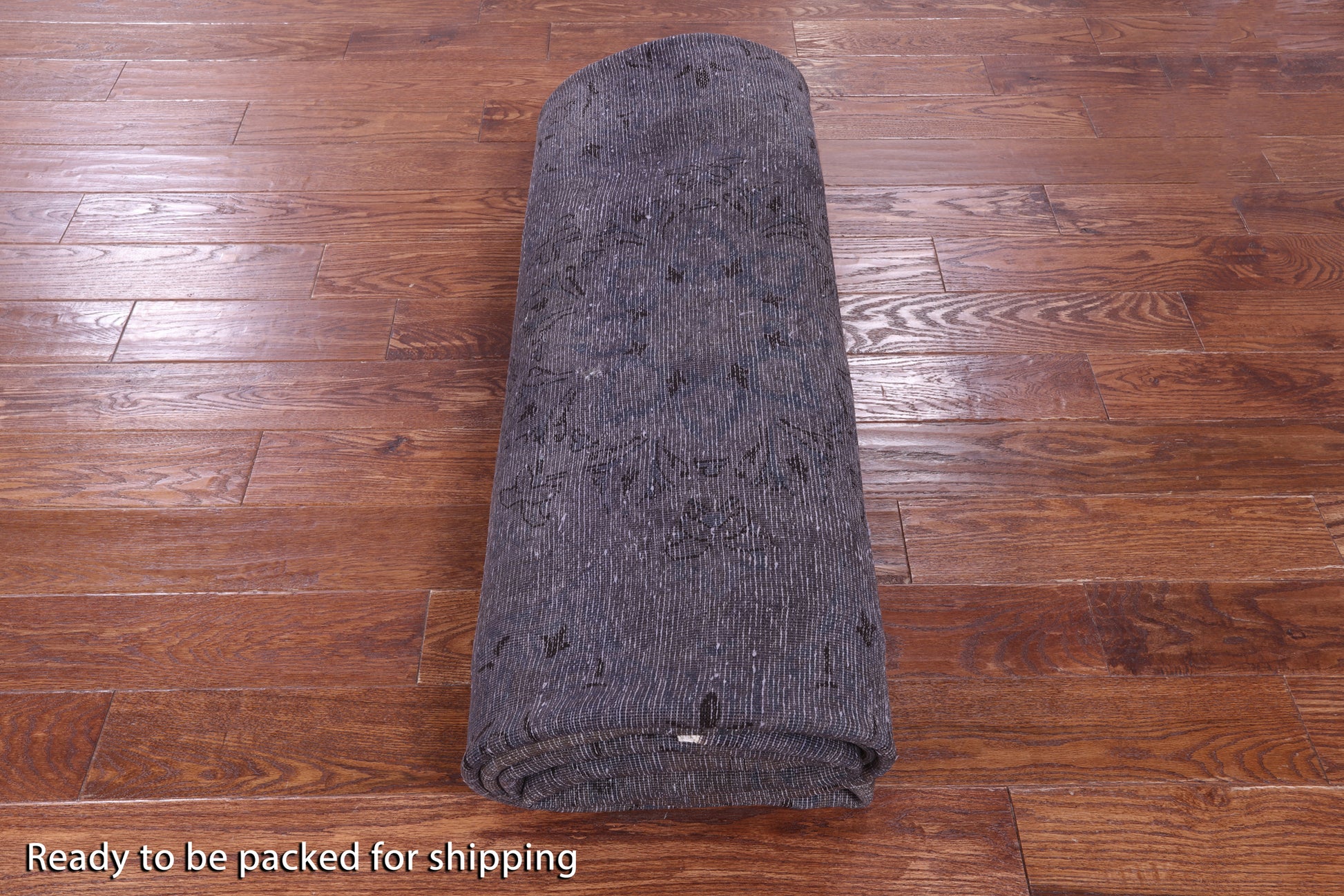 Grey Persian Overdyed Hand Knotted Wool Rug - 9' 8" X 12' 8" - Golden Nile