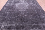 Grey Persian Overdyed Hand Knotted Wool Rug - 9' 8" X 12' 8" - Golden Nile