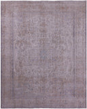 Ivory Persian Vintage White Wash Hand Knotted Wool Rug - 9' 7" X 12' 0" - Golden Nile