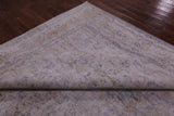 Ivory Persian Vintage White Wash Hand Knotted Wool Rug - 9' 7" X 12' 0" - Golden Nile