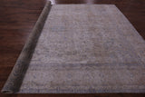 Ivory Persian Vintage White Wash Hand Knotted Wool Rug - 9' 7" X 12' 0" - Golden Nile